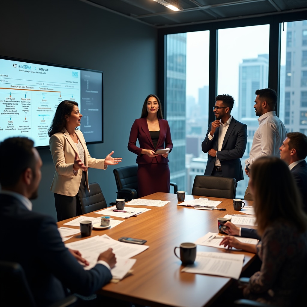 Co-investment group discussing participation agreements